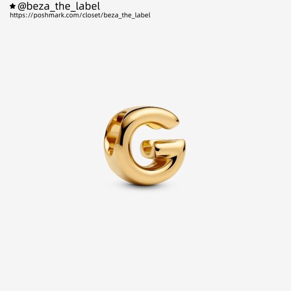 Pandora Letter G Alphabet Mini Charm|Pendant - Picture 1 of 2